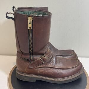 Georgia Boot Wellington Waterproof Boots Mens Size 11.5 Leather Zipper Work